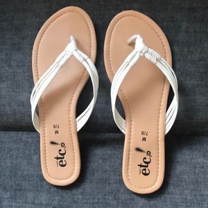 Cute white sandals